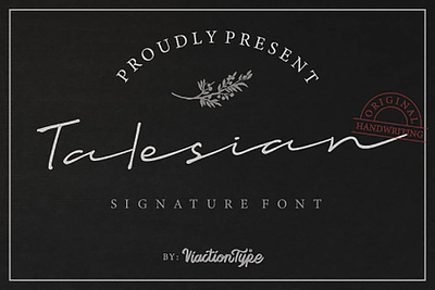 VT Talesian – Signature Font casualfont sign