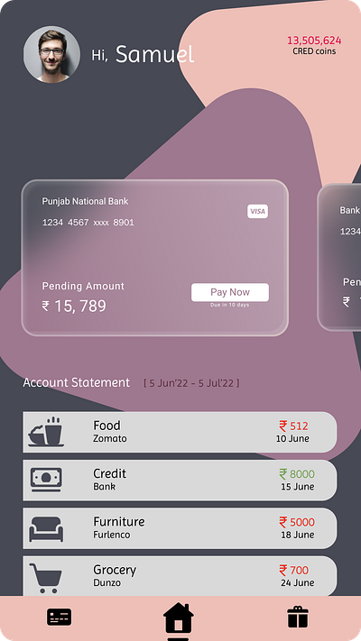 CRED App app cred design figma ui ux