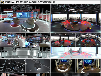 TV Studio Chat Sets Collection 12