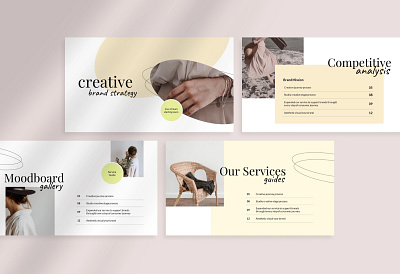 Creative Brand Strategy Pitch Deck aesthetic aesthetic pitch deck brand creative fashion minimalist modern moodboard pitch deck vintage