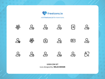 USER ICONS SET branding design free icons icon illustration logo ui user icons vector vector logo web