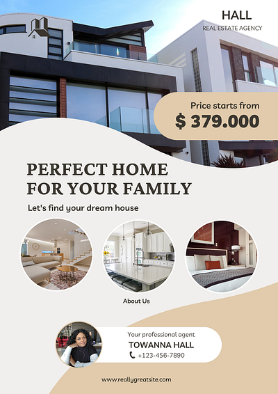 Real Estate Flyer Sample branding custom design flyer graphic design realestate