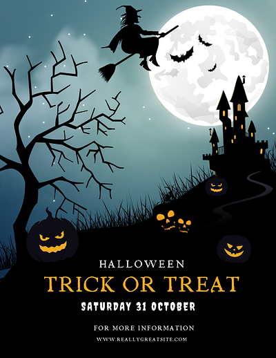 Halloween Flyer Sample branding custom design flyer graphic design halloween illustration