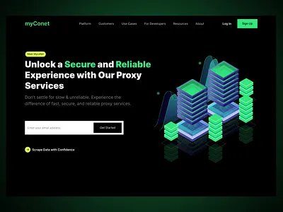 MYCONET HOME PAGE app design figma home page landing page saas ui ux