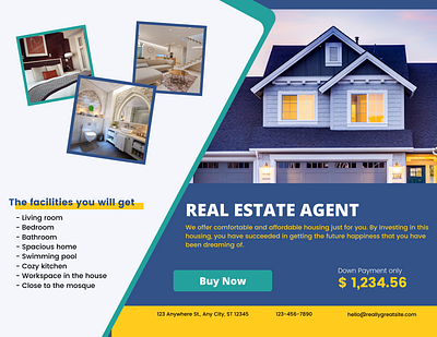 Real Estate Flyer Sample branding custom design flyer graphic design realestate