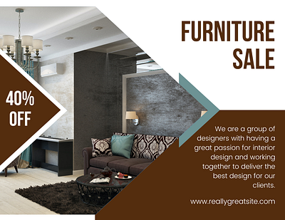 Furniture Sale Flyer Sample branding custom design flyer furniture graphic design illustration sale