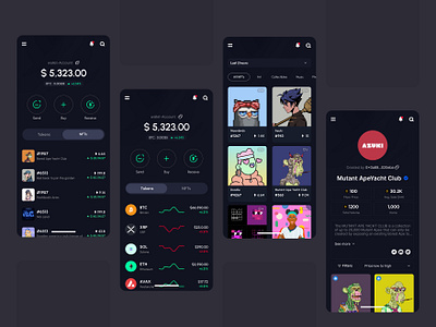 NFT Wallet App Design-2022 ui