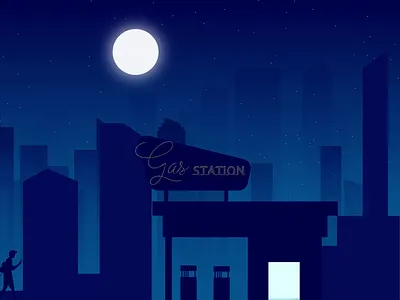 Blue hours-Night life animation after effects animation graphic design illustration microinteraction motion motion graphics neon nightlife