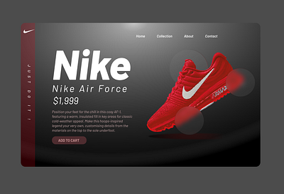 Shoes webpage shoes ui typography ui uiux webpage