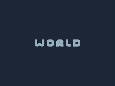 world logotype minimal minimalist simple type typeface typo typography world