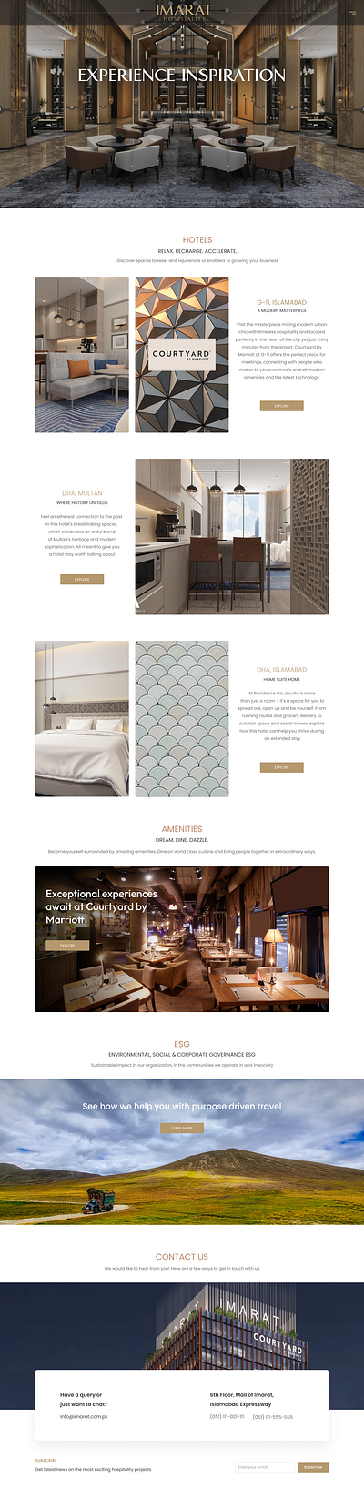 Hospitality website design hospitality hotelwebsite uxui webdesign