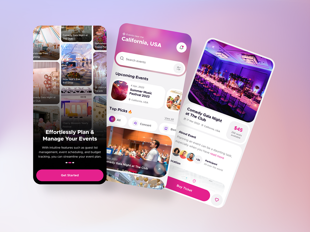 Event UI designs, themes, templates and downloadable graphic elements ...