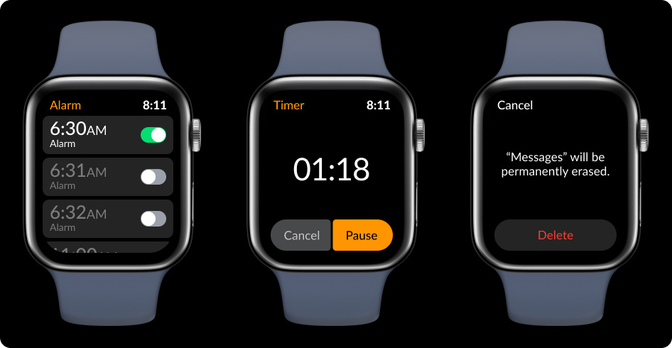 Watch UI by Dinesh Doddaga on Dribbble