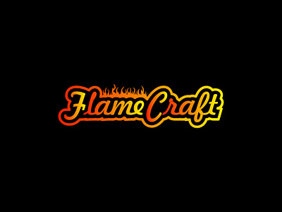 Flame Craft branding clean concept design illustration logo minimal typography ui vector