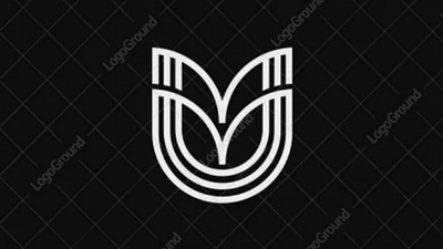 Letter U Lineart Logo awesome cool design logo digital flat leaf letter u lineart logo minimalist modern nature simple technology u