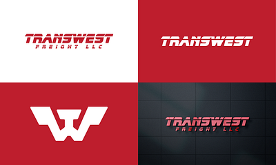 Transwest Logistic Logo app branding design graphic design illustration logistic logo logo transport logo typography ui ux vector