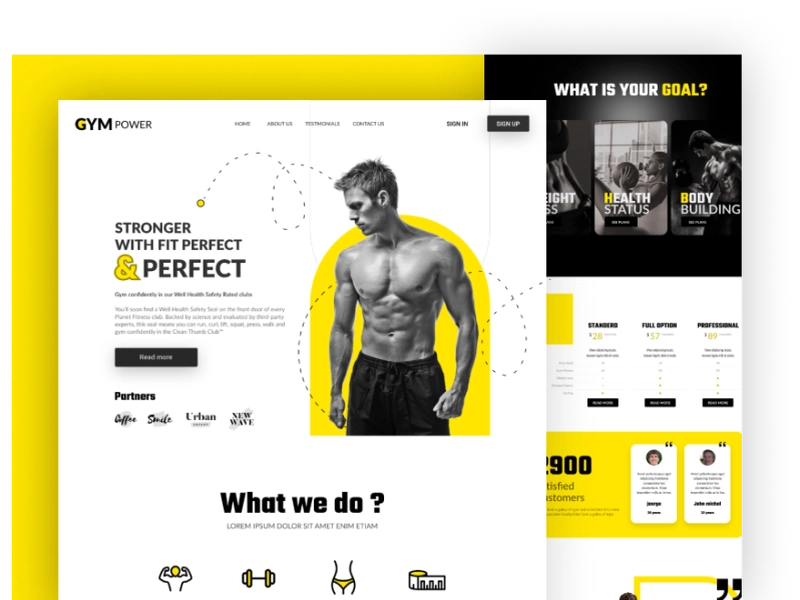GYM Power by Ashraf Studio on Dribbble