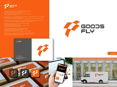 GOODS FLY adobe app icon artwork brand guidelines brand identy branding company logo concept creative delivery company logo design graphic design illustration logo logo collection logofolio packaging logo ui vector