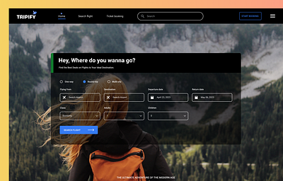 Travel Agency Hero Section Dark branding design hero section landing page travel ui uiux ux web