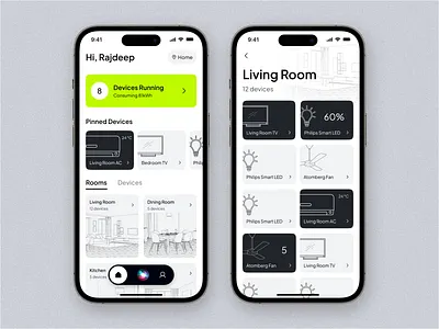 BuiLD 1.0 ~ Day 21 - Smart Home App adobe animation app apple beginner branding build design designdrug dribbble figma illustration ios minimal smarthome ui watchmegrow