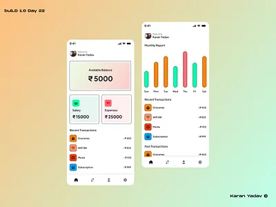 The Expense Tracking app build design designdrug figma ui ui design watchmegrow