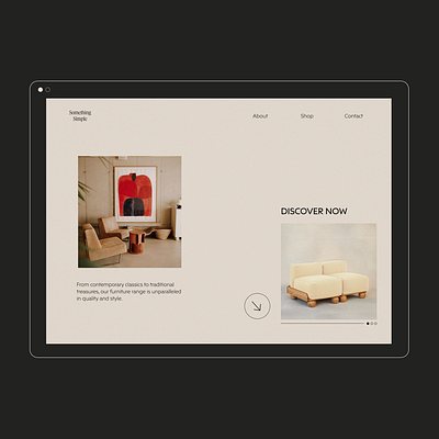 Landing Page for Furniture Shop branding design ui web design