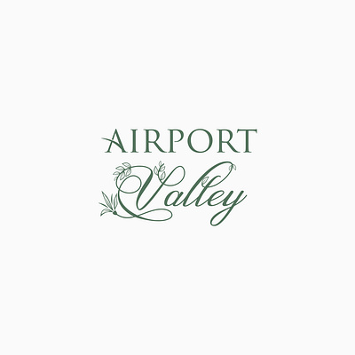 Airport Valley Logo Design airport branding city design graphic design housing illustration logo logo design realestate typography valley vector