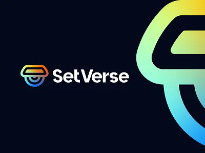 SetVerse-Web3 Virtual Identity platform, Virtual, Security Logo brand design brand identity branding face fingerprint logo identity logo minimal modern logo security virtual reality vr vr logo web3