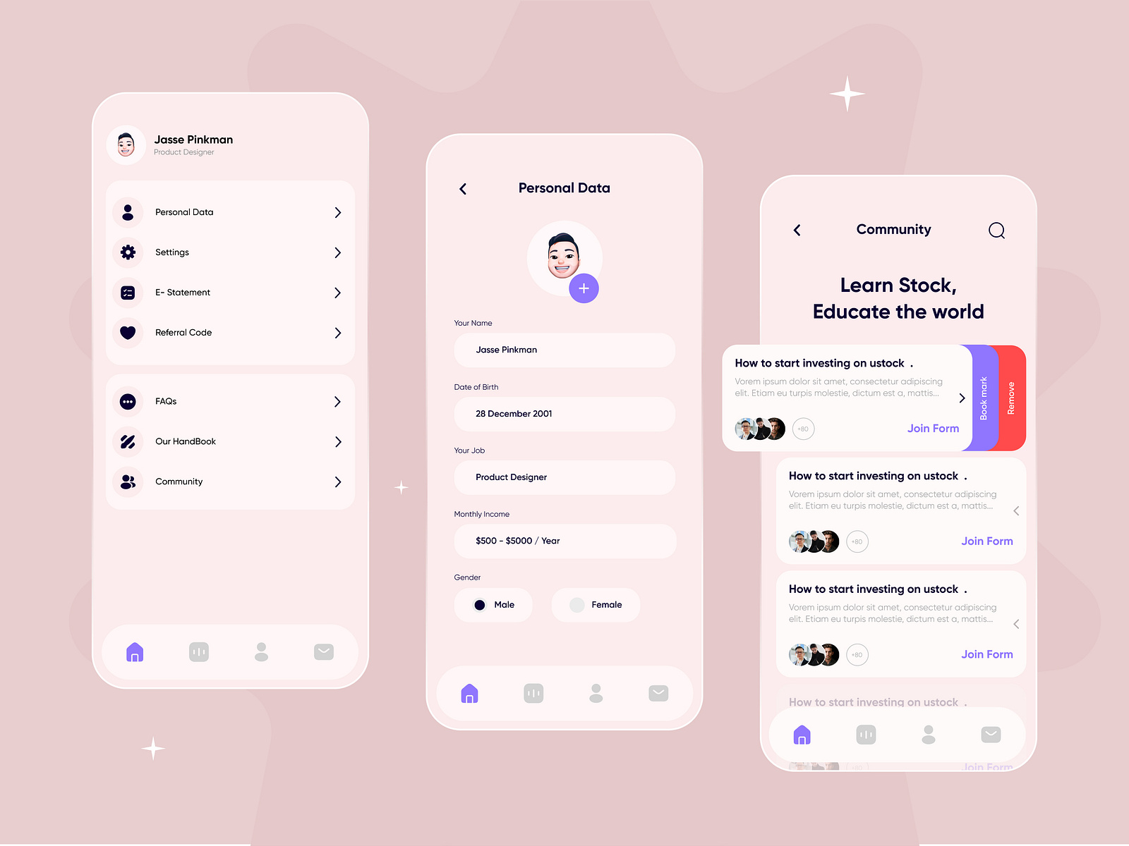 Mobile App - UX UI Design by Sohunts on Dribbble