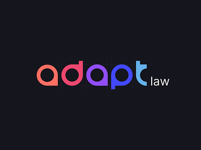 adapt.law branding card law logo