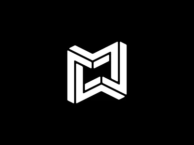 Logo mark concept 3d abstract ai architecture blockchain brand identity branding construction data geometric impossible shape logo logo design minimal nft tech logo technology web3