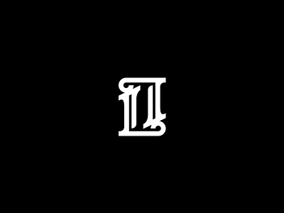 LL l letter letter l lettering ll logo logotype minimalism monogram typography