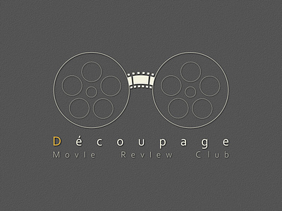 Découpage Movie Review Club Pictorial Logo Design + Pictogram adobe illustrator branding color palette combination logo corel draw creative design graphic design illustration logo