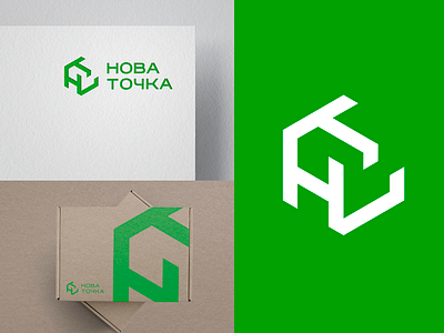 Logo for the dropshipping platform branding design dropshipping e commerce graphic design green logo parcel