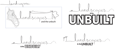 Design process for exhibition wordmark design illustration logo typography