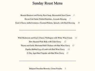 Daily UI #0030 Classic Pub Menu Design daily ui challenge logo menu design print typo