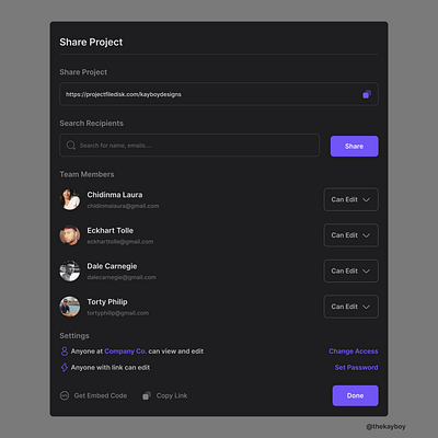 Modal Window UI-Dark Mode by Kelvin on Dribbble