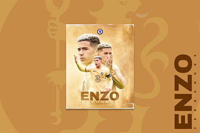 Sports poster design | Enzo Fernandez Enzo Fernández branding design graphic design sachitheek typography