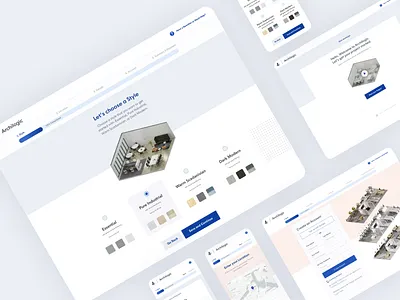 Archilogic onboarding using custom Webflow forms branding dashboard design form form wizard forms illustration logo vector webflow