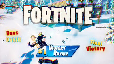 2023 Fortnite #13 YouTube thumbnail design fortnite graphic design photoshop streamer thumbnail typography youtube