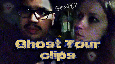 2022 Ghost Tour YouTube thumbnail design graphic design photoshop streamer thumbnail typography youtube