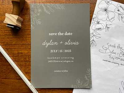 Save The Dates! adobe branding calligraphy creative design drawing graphic design illustration sketch