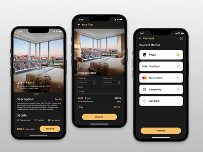 BuiLD 1.0 UI #020 - Hotel Booking App app booking branding dailyui design graphic design hotel luxury ux