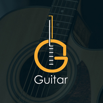 G letter + Guitar Logo Concept 2d logo app branding design graphic design illustration logo vector