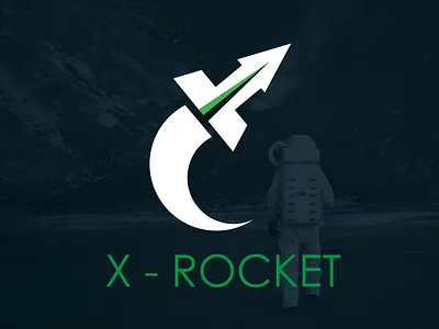 X letter + Rocket Logo Concept 2d logo app branding design graphic design illustration logo vector