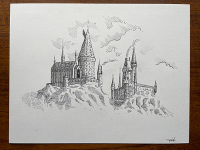 Hogwarts Sketch creative design drawing harrypotter illustration sketch