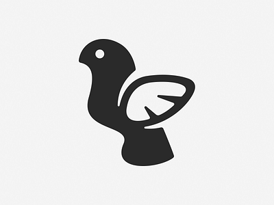 Bird! birds black brand branding business design dove icon illustration logo logo design mark monochrome saas startup symbol wave wavy wing wings