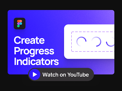 How to Design Progress Indicators Components | YouTube Tutorial android animation clean design design systems digital figma tutorial flat loader material design minimal product design prototype purple simple spinner ui web youtube tutorial youtuber