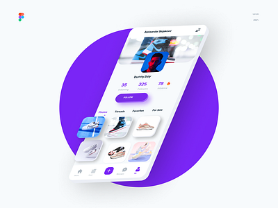 Sneaker Social Media app design mobile network profile social social media social network ui