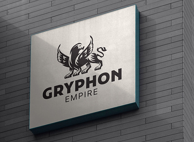 GRYPHON Empire animal branding branding design character design flat graphic design gryphon icon illustration logo logo design mascot mascot design symbol vector